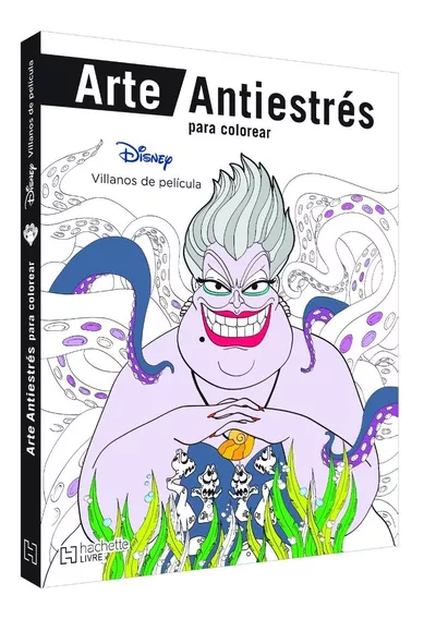 Disney Villanos Colorear Arte Libro Antiestres (original)