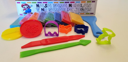 Caja Regalo 24 Masas + Cortantes + Estecas + Sellos