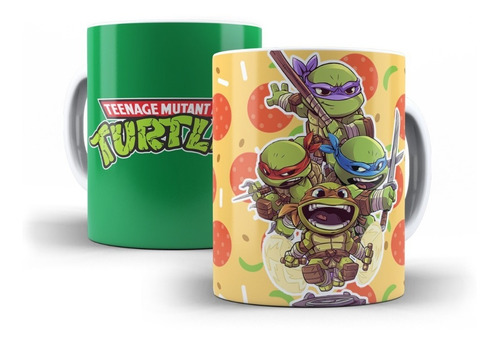 Taza Tortugas Ninjas De Cerámica  