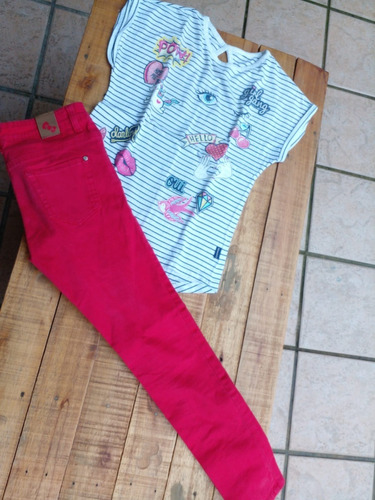 Pantalon Jean Kitty T 12 + Remera Mimo No Grisino La Plata