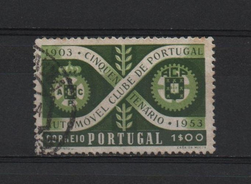 Selo Portugal, Cinquentenário Automóvel Clube 1e 1953,usado.