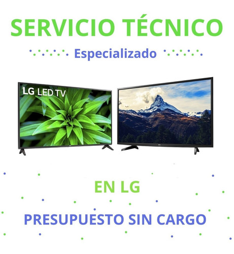 Servicio Tecnico Reparacion De Tv Led Smart Tv 3d 4k LG
