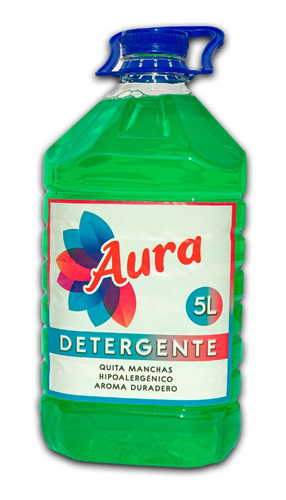 Aura Fe Detergente Liquido 5lt Verde