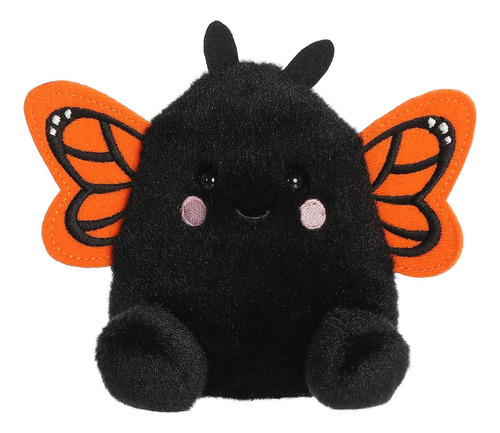 Peluche Aurora® Palm Pals Mariposa Monarca Reyna Felpa Color Negro