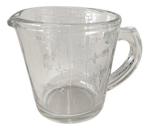 Taza Para Medir Refractaria 240 Ml Pyr-o-rey Color Transparente Taza Medidora