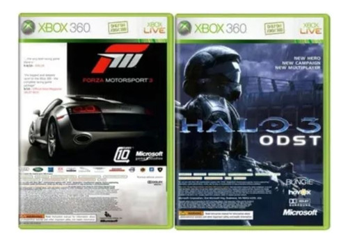Jogo Forza Motorsport 3 + Halo 3 Odst Xbox 360 Físico Usado (Usado)