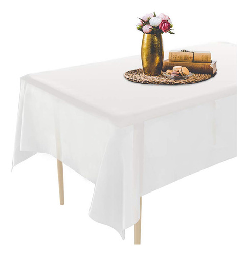 Manteles Desechables Blancos Para Fiesta Juego De 6 137x