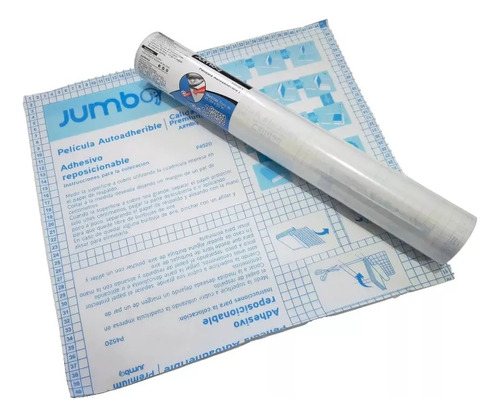 Rollo Papel Contac Autoadherible 45cm X 20m Color Transparen Transparente