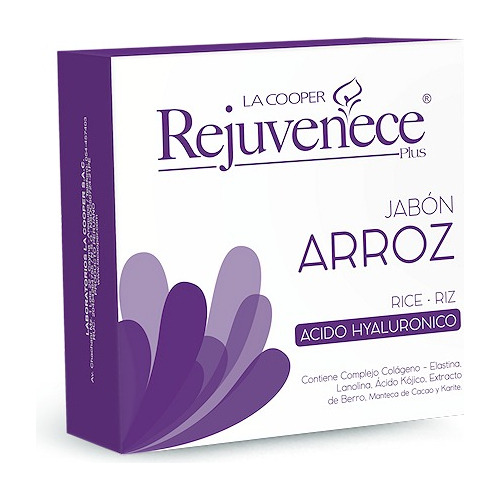 2 Jabón Rejuvenece Plus A Base De Arroz Y Acido Hialurónico