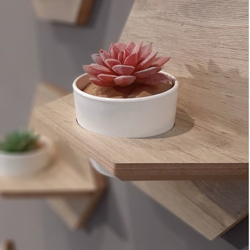 Imagen 7 de 7 de Hexágono Porta Maceta X2 Decoración Escandinavo Nordico
