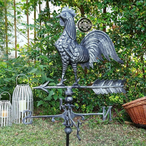 Veleta Gallo De Aluminio Rosa De Los Vientos (vks Gallo)
