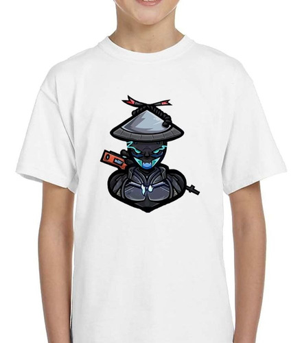 Remera De Niño Zamurai Sombrero Guerrero Ojos