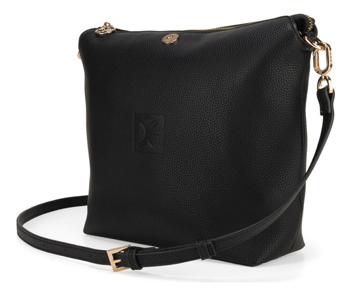 Bolsa Tote Cloe Ixinali Grande Color Negro
