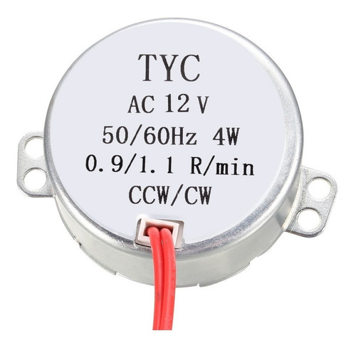 Motor Sincrónico Ca 0.9-1.1 Rpm 50-60hz Cw/ccw 4w
