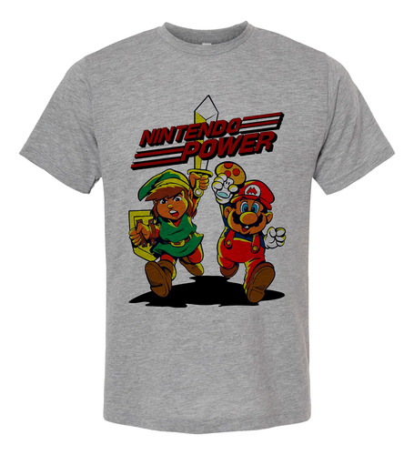 Playera Gamer Nintendo Power Mario Bros Link Zelda