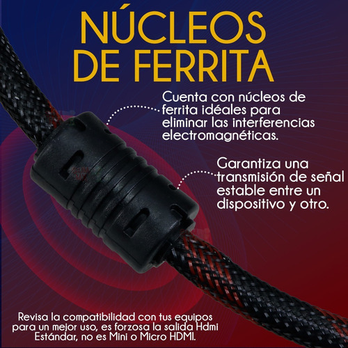 Cable Hdmi 20 Metros Full Hd 1080 Para Ps3 Xbox X Lap Pc Tv