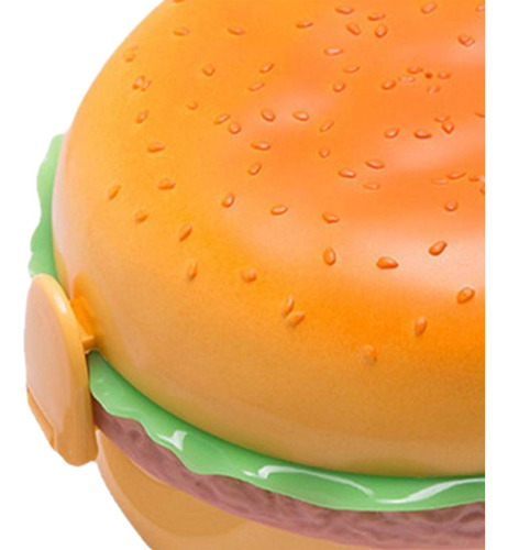 La Hamburguesa Linda De La Fiambrera Del Microondas Redondo