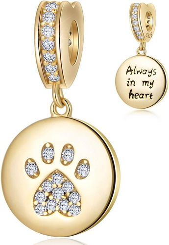 Always In My Heart - Abalorio Colgante Con Estampado De Pata