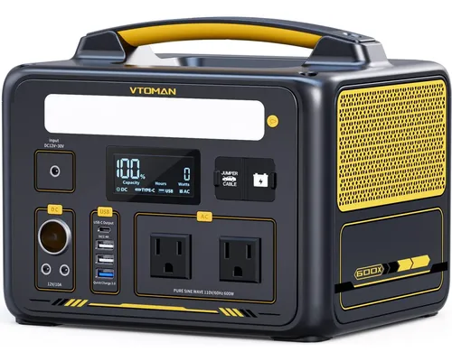 【極美品】VTOMAN JUMP600X ポータブル電源 299Wh/600W Estação Portátil Vtoman Jump 600x 600w 299wh Lifepo4 | MercadoLivre