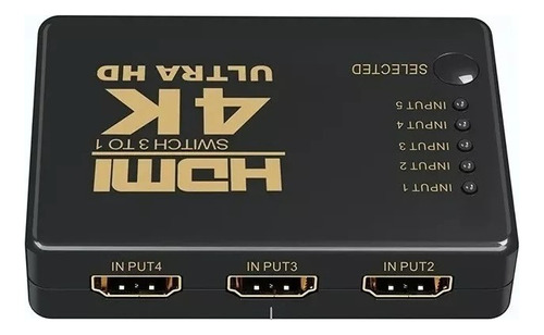 Switch Hdmi 5x1 Splitter Video 4k 2160p 30hz Control Remoto
