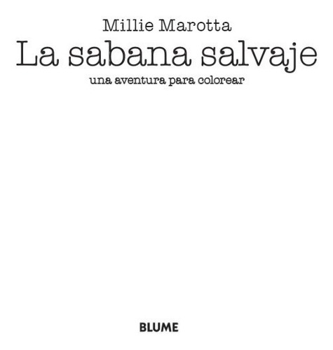 La Sabana Salvaje - Libro Para Colorear