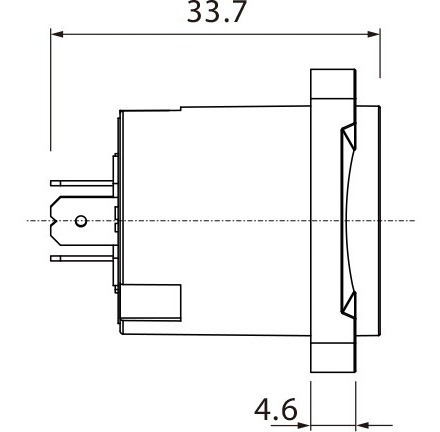 Conector Speakon Socket Para Chasis O Panel De 4 Polos