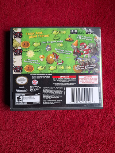 Plantas Vs Zombis 2ds Videojuego Original (Usado)