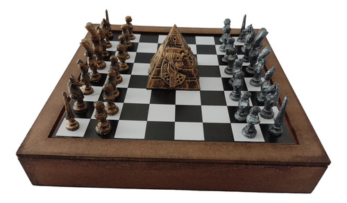 Jogo De Xadrez Medieval Egito Egípcio Faraó