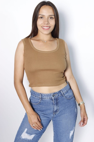 Crop Top Liso Mujer ( Hecho En Peru )