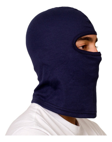 Capuz Térmico Balaclava Frio Touca Ninja Epi Com Ca E Cor Azul-marinho Desenho Do Tecido Suedini