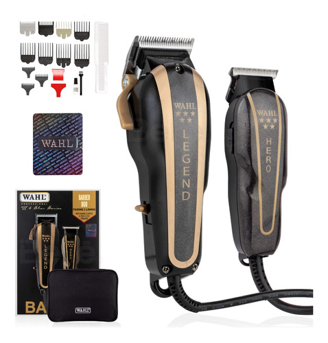 Máquina Wahl Barber Combo Legend Y Trimmer Hero Profesional Especial Estéticas Y Barberías