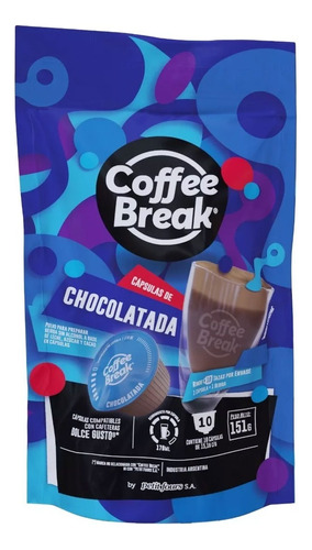 Capsulas Dolce Gusto Coffee Break Chocolatada X 10 Unidad