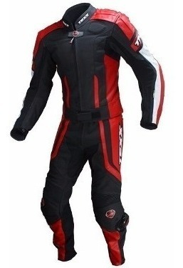 Macacão Moto Texx Sniper 2 Peças Couro 4xl Vermelho 60