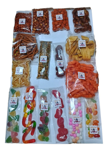 Dulce Gomitas Botanas Envasadas Genéricas 50 G - 50 Unidades