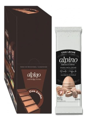 Caja De Chocolate Alpino Lodiser X 3kg Modelar Pascuas