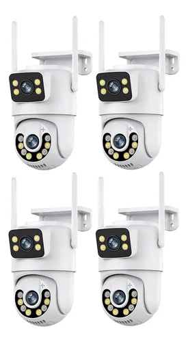 comprar Kit 4 Camera Segurança Ip Wifi A29 Prova D'agua App Yoosee Cor Branco