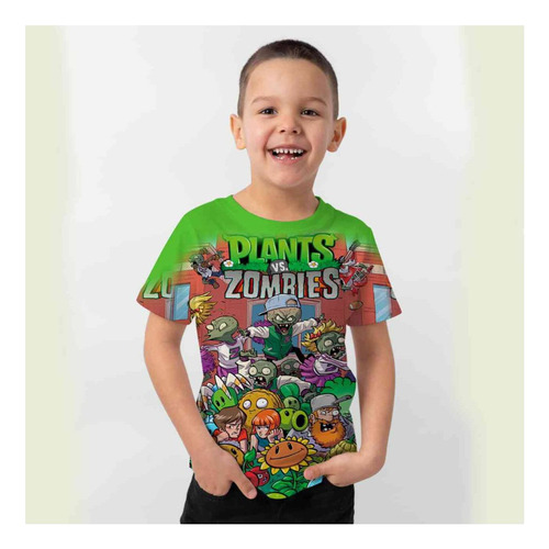 Polera Studione Niño Plants Vs Zombies