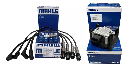 Juego Cables+ Bobina Mahle + Bujias Bosch 3 Elec Saveiro 1.6