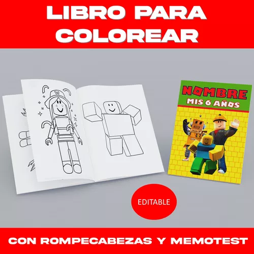 Kit Imprimible Gamer Roblox Textos Editables