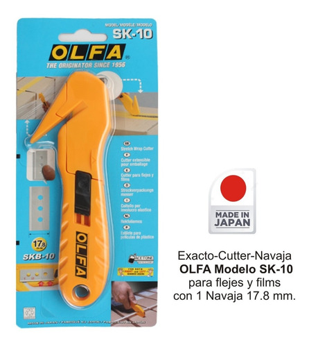 Olfa Cutter Modelo Sk-10 Para Flejes Y Films 17.8 Mm