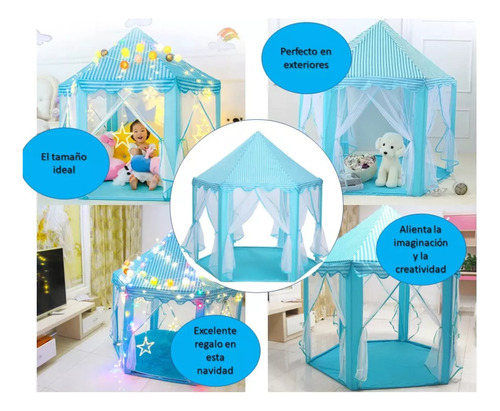 Carpa Infantil Tipo Castillo De Princesas De Gran Tamaño