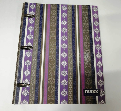 Carpeta Maxx Office 19x23cm 3 Aros + Repuesto De Hojas