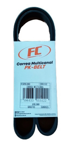 Correa Multicanal Ford Fiesta Balita Con A/a