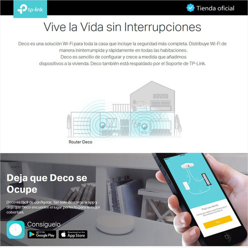 Tp-link, Sistema Wifi Malla Para El Hogar, Deco M5 (2-pack)
