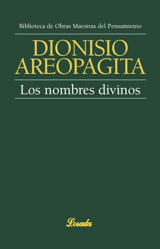 Nombres Divinos,los - Areopagita, Dionisio