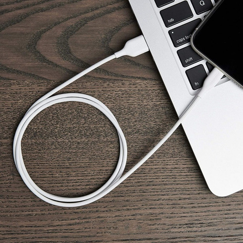 Cable Lightning A Usb - Amazon Para iPhone iPad - Mfi 90cm Color Blanco