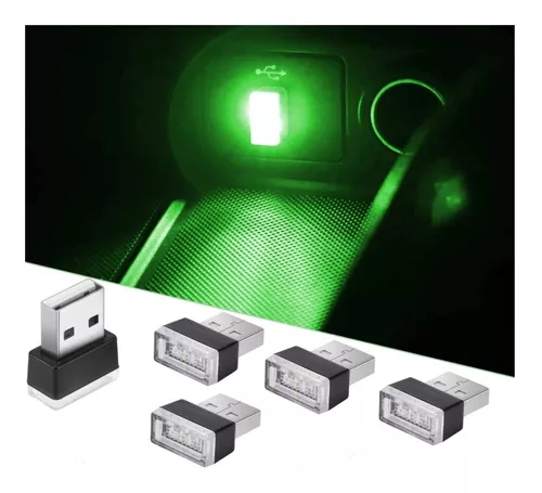 Luz Led Para el Interior del Auto Iluminación con Conexión Usb color  Celeste - Promart