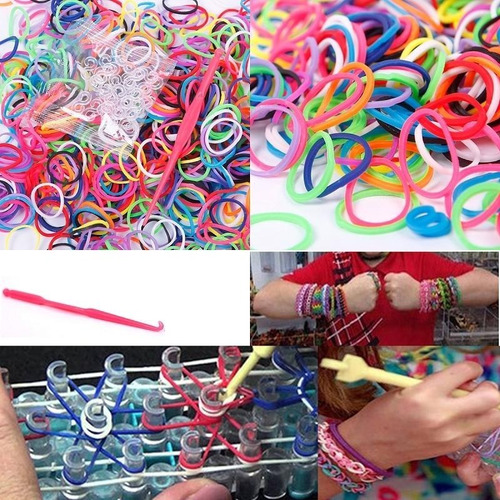 Pack 3000 Ligas Colores Pulseras Super Bands Bisuteria