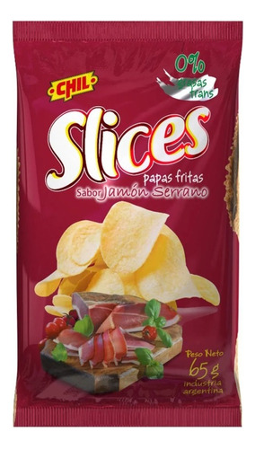 10 Papas Fritas Slices 65gr Jamon Serrano