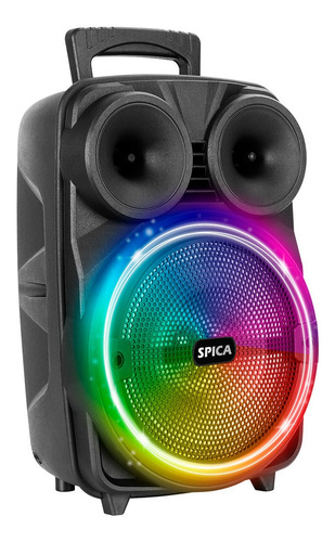 Imagen 5 de 10 de Parlante Spica Sp-4408 Bluetooth Portatil 8 Pulgadas Led Rgb